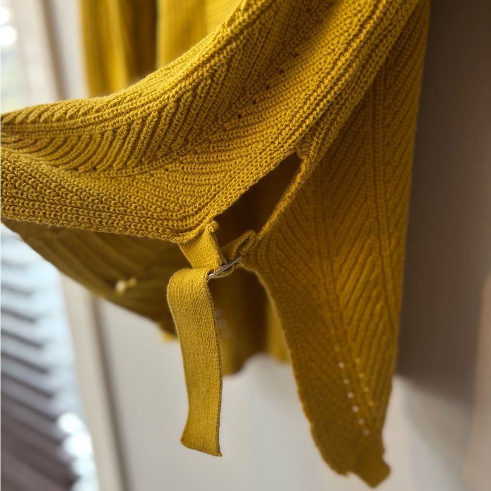 Joseph Yellow V-Neck Women's Sweater - Picture 4 of 4